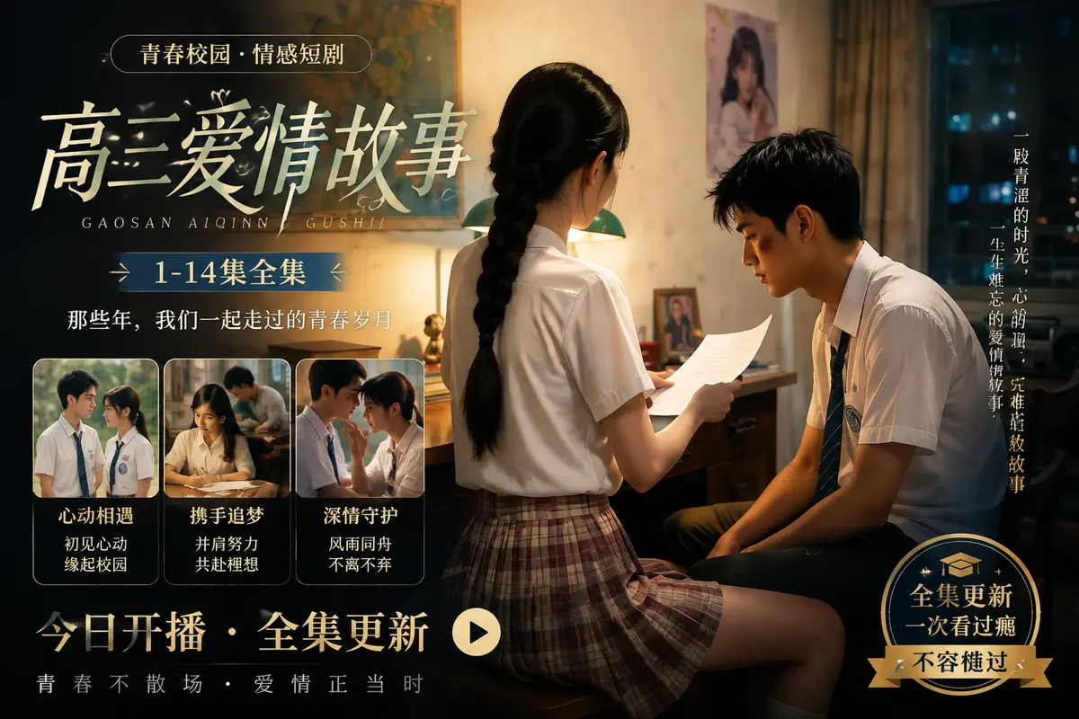 《高三爱情故事》AI短剧林澈苏晚晴全集在线观看-HD高清未删减版-百度夸克网盘分享