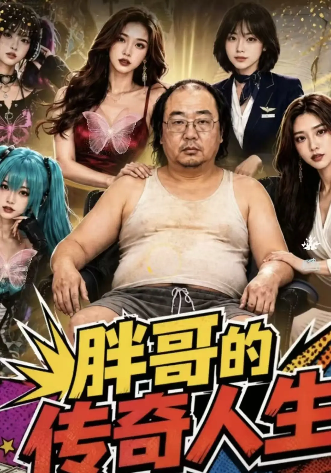 黄果魔改AI短剧《胖哥的传奇人生》全集无广告免费在线观看-胖哥的传奇人生夸克迅雷百度云网盘资源-200斤胖子逆袭看全集